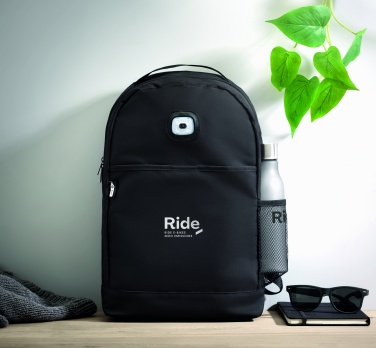 Logo trade corporate gifts picture of: Backpack in RPET & COB light